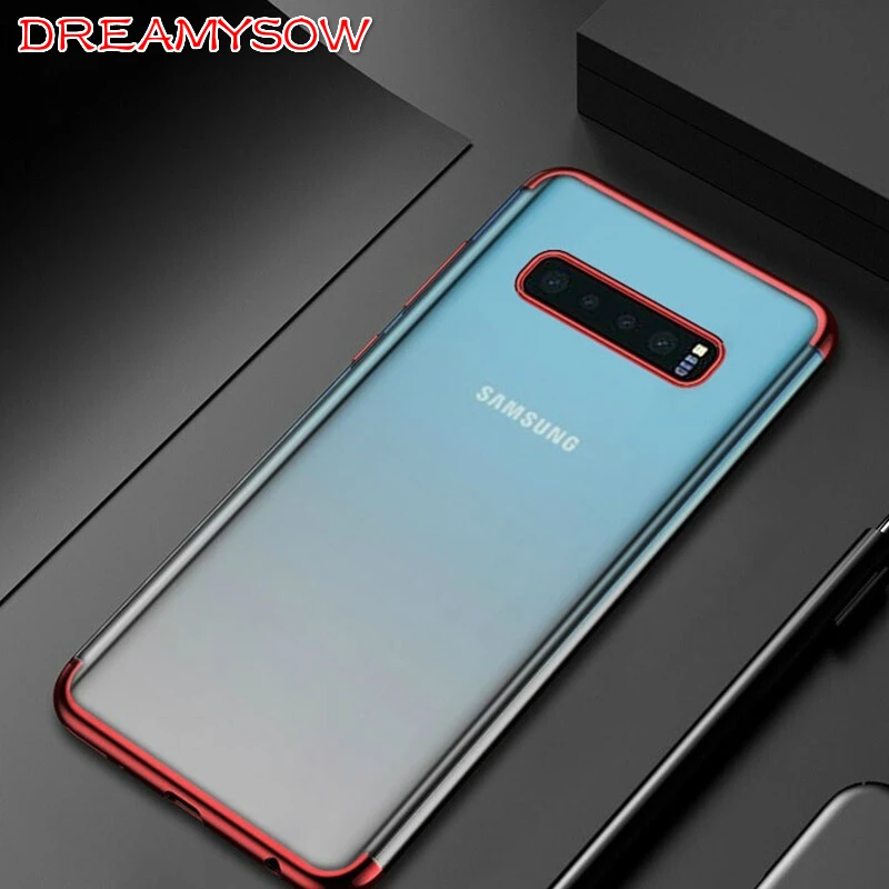

Plating Case For Samsung M10 M20 A750 A6Plus 2018 A9S cover on Galaxy S10 E S10 Plus Note9 8 S9 S8 A3 A5 A7 2017 Soft TPU Shell