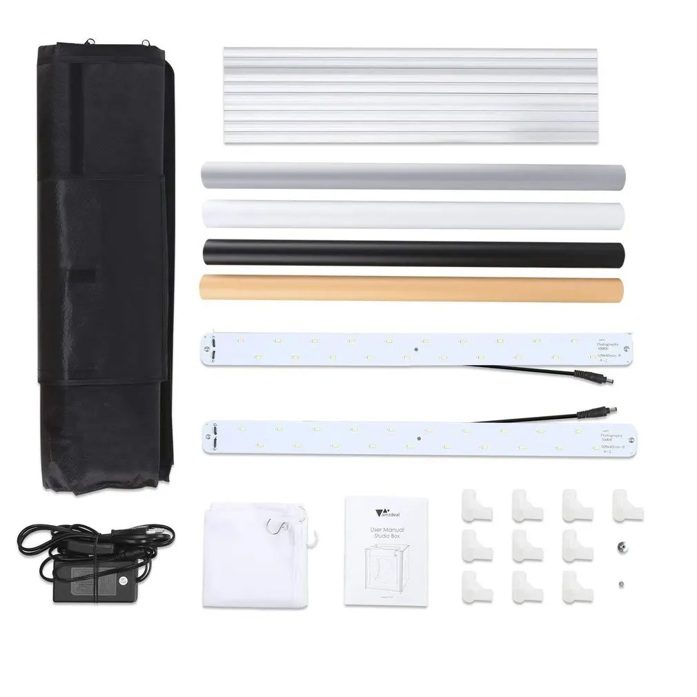 

Small Lightbox Photo Studio Softbox White Light Photo Lighting Studio Shooting Tent Box Kits & Photography Backdrop