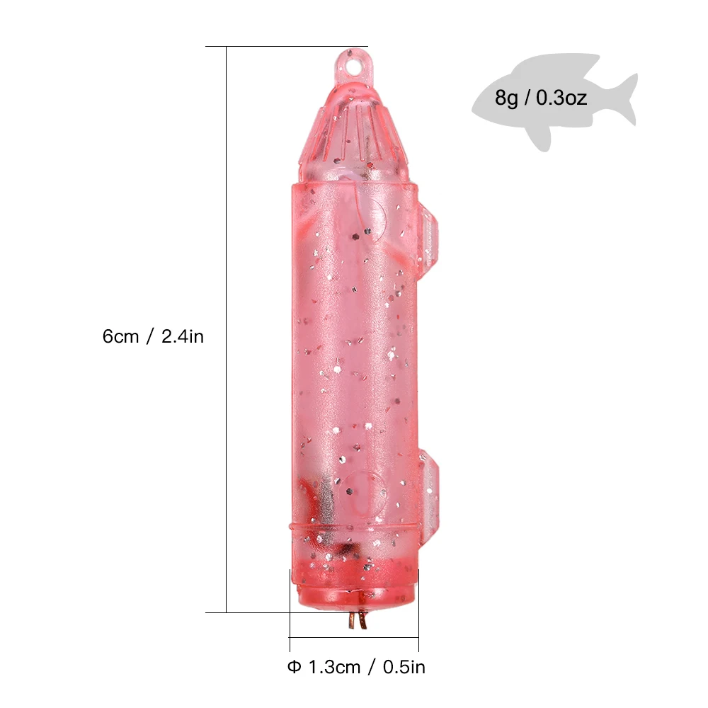 4 шт. светодиодные подводные лампы для рыбалки приманки, кальмар, приманка 150hrs срок службы 300 м глубокий Карп рыболовные снасти Pesca приманки