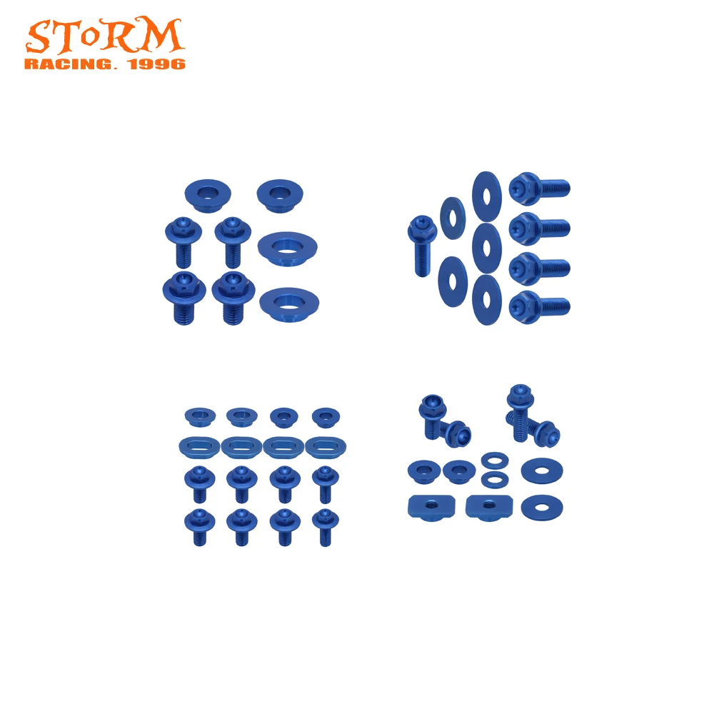 

CNC Motorcycle Blue Seat Side Panels Rear Front Fender Radiator Shrouds Screw For Yamaha YZ250F YZ450F 03-05 WR250 WR450 03-06