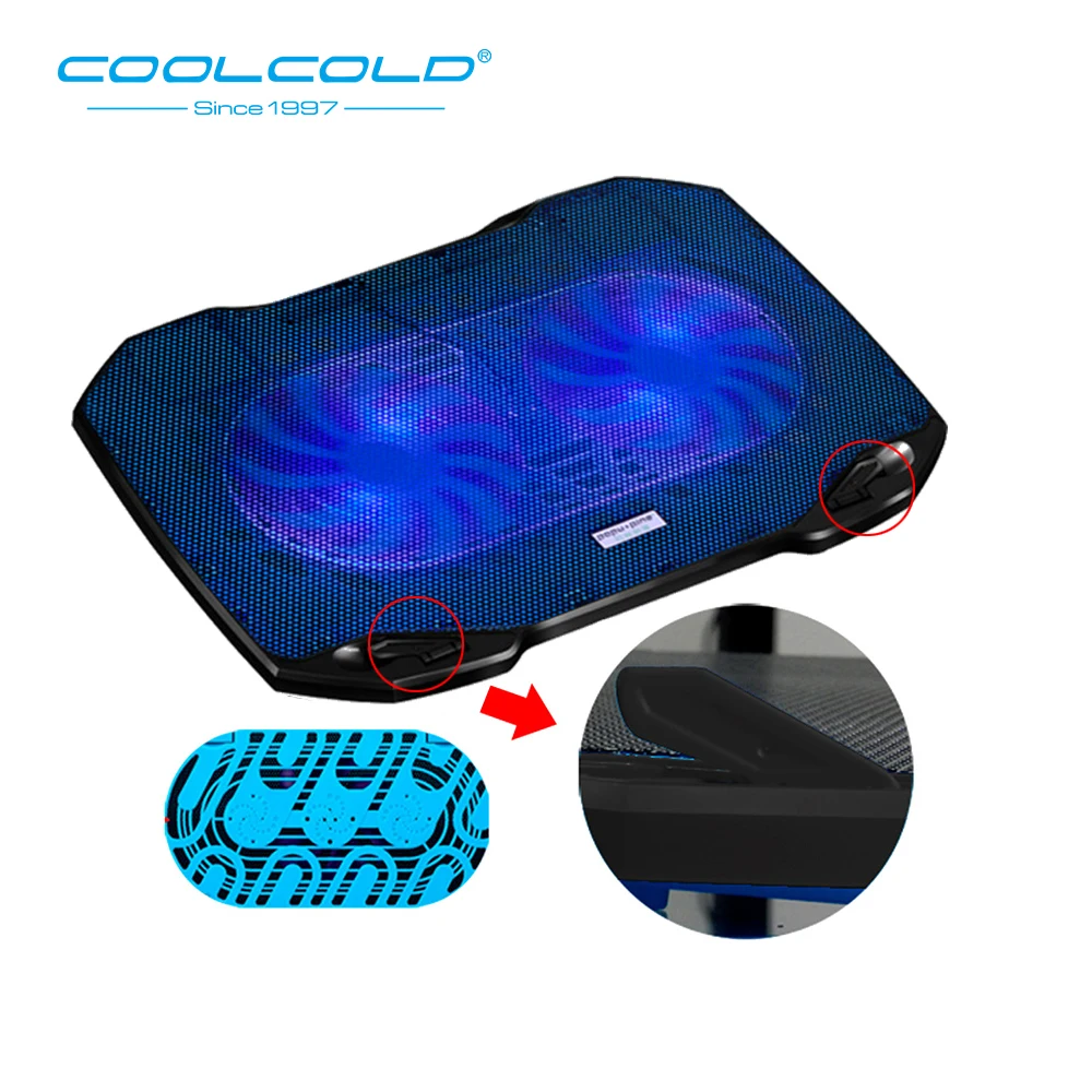 COOLCOLD вентилятор для ноутбука охлаждения 5 в с питанием от USB подставка 11 'ཋ