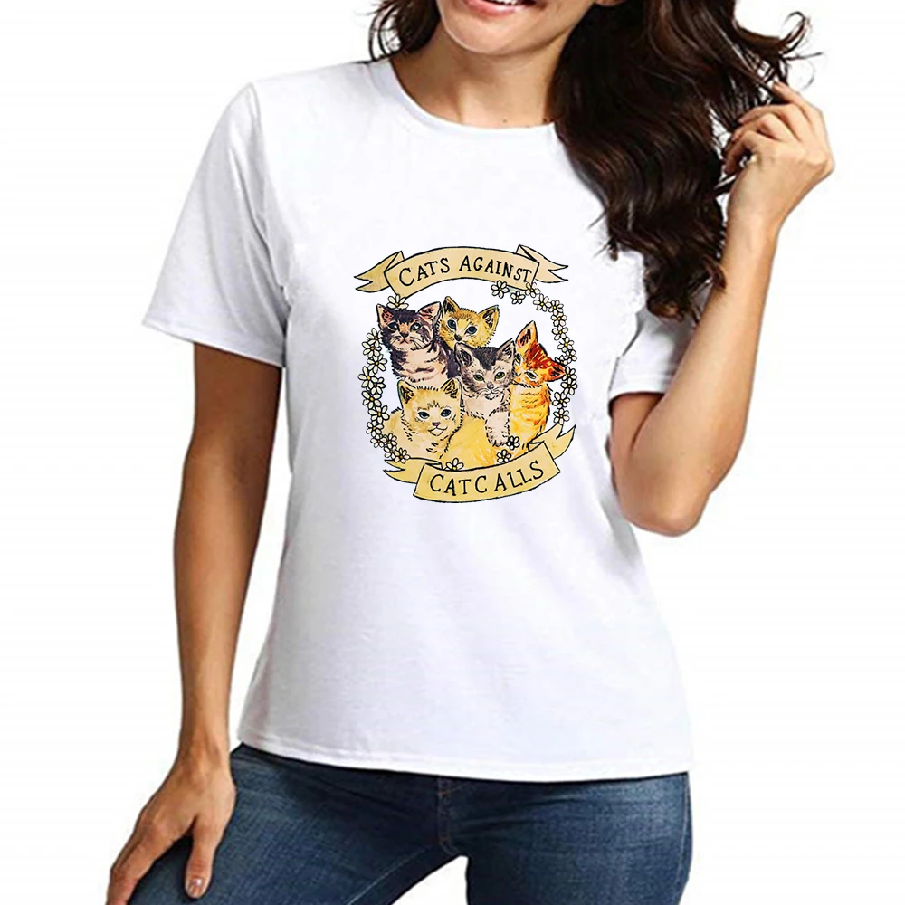 

Tshirt Femme Doctor Mew & Cat Cool Women Casual T Shirt Tops Animal Cat Print Harajuku T-shirt Female Summer Wear