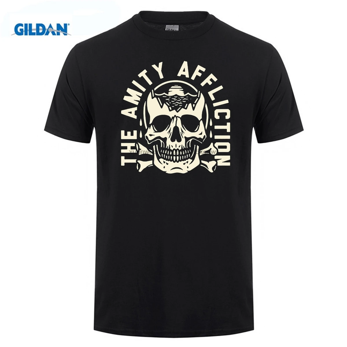 

GILDAN The Amity Afflictions Band Tour Top Thai Quality Mans Black Ali Shirt No Buckle Pure Tee Shirts Size Hop Cotton Simple