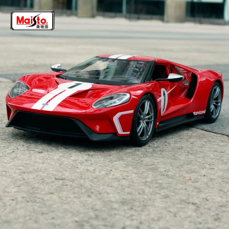 Спортивный автомобиль Maisto 1:18 2017 Ford GT литая модель автомобиля новинка в коробке
