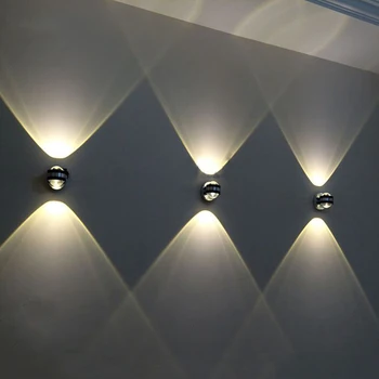 

Up Down Wall Lamp Led Modern Indoor Hotel Decoration Light Living Room Bedroom Bedside TV Background Picture Lamps Aisle Bra