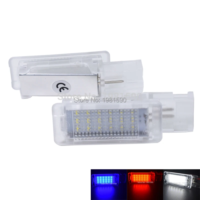 2 шт. 18SMD светодиодный светильник для ног для Skoda Octavia MK3 E5 2012- белый/красный/синий без ошибок аксессуары для стайлинга автомобилей