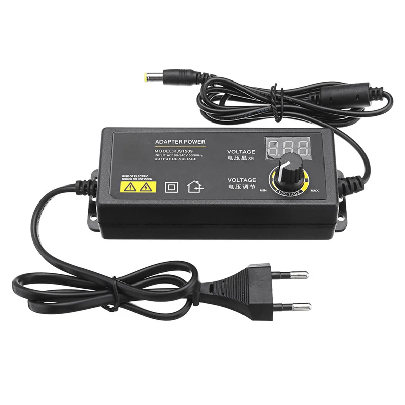 60W 3 12V 3A Power Adapter Adjustable Voltage Adapter LED Display