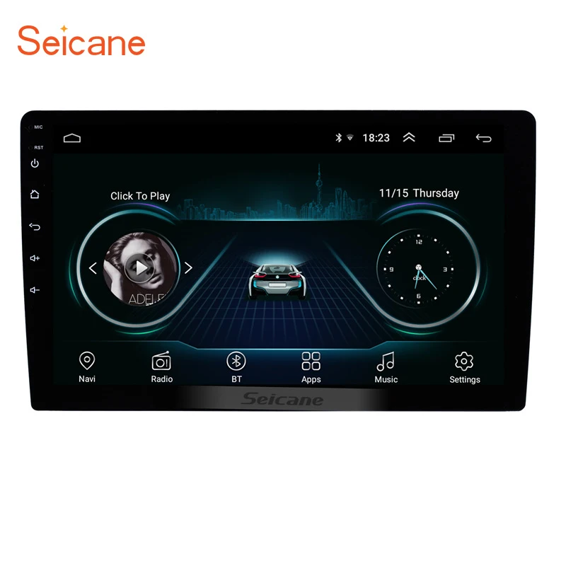 Seicane 10 дюймов 2Din универсальный Android 8 1 gps Navi Стерео мультимедийный плеер аудио