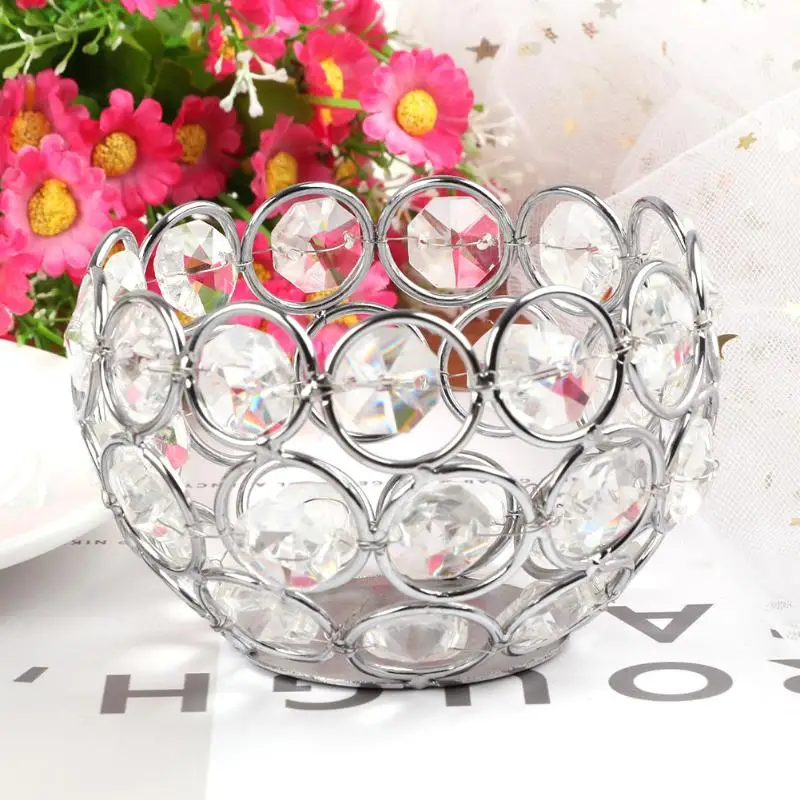 

Romantic Lovely Candle Holders Crystal Craft Decals Wedding Bar Party Candlestick Wedding Centerpieces Home Decoration Ornament