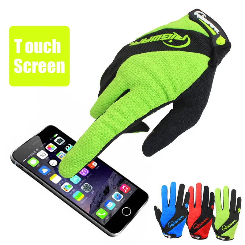 RIGWARL اللمس شاشة الرجال في الهواء الطلق قفازات ركوب الدراجات دراجة MTB الدراجة قفازات الدافئة إيفا مبطن المضادة للانزلاق قفازات Luvas دي ciclismo