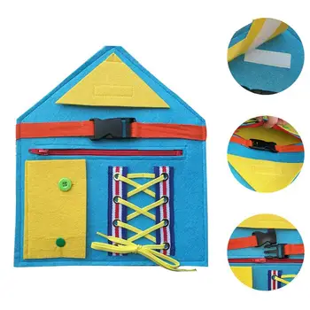 

Infant Children's Buckle Zipper Button Puzzle Toy Toddler Early Learning Basic Life Skills Educational Teaching Aid