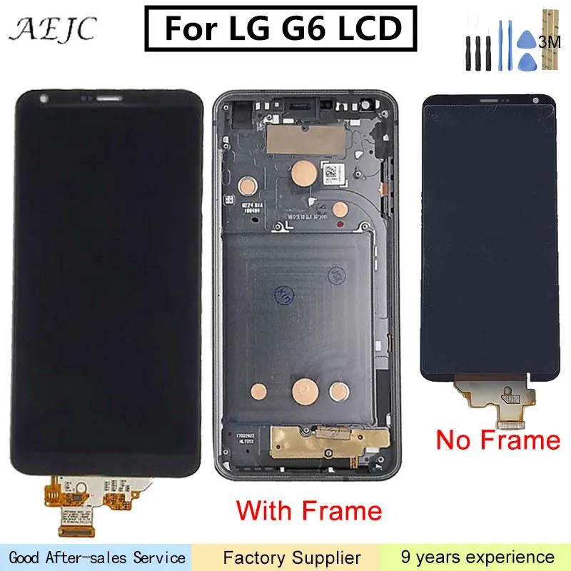 

5.7"Original For LG G6 LCD Display Touch Screen with Frame Replacement For LG G6 Display H870 H870DS H872 LS993 VS998 US997 LCD#