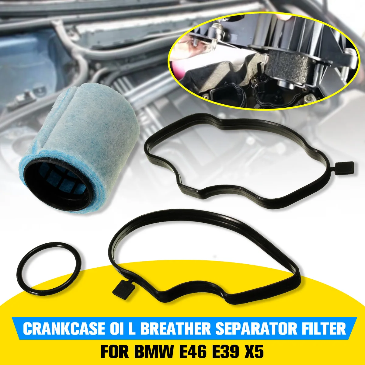 New Crankcase Breather Filter for Land Rover Freelander TD4 For BMW