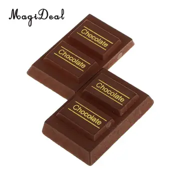 

MagiDeal Wooden Magnet Connected Chocolate Simulation Food Play House Kitchen Toy Kids Pretend Play 5x6cm