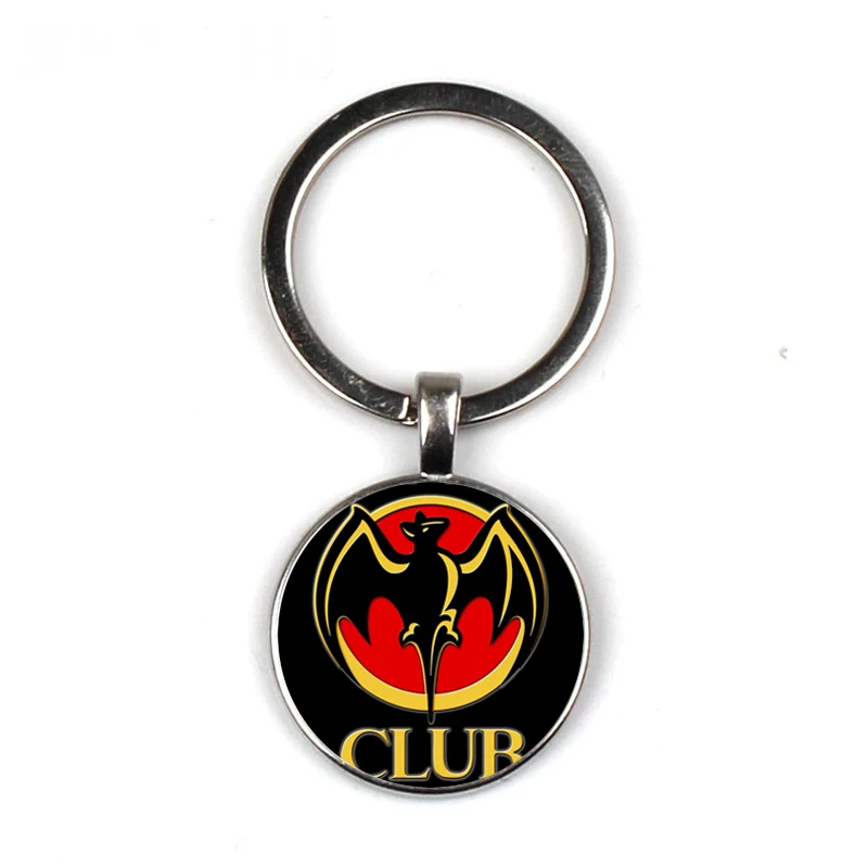 

bacardi Keychain Glass Time Gem Keychain Key Jewelry DIY Custom Photo Personality Gift key ring