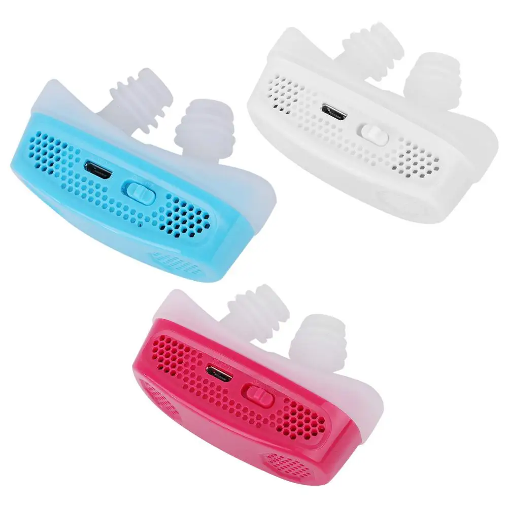 

Electronic Anti-snore Nose Vents Snoring Aid Continuos Positive Airway Pressure PM2.5 Filter l