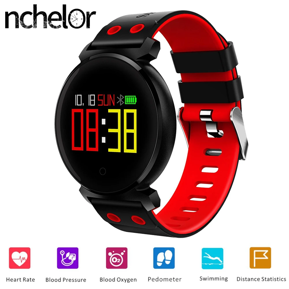 

NEW K2 Smart Watch for iOS Android Women Men Sport Fitness Tracker IP68 Watches with Heart Rate Blood Pressure Sleep Monitoring