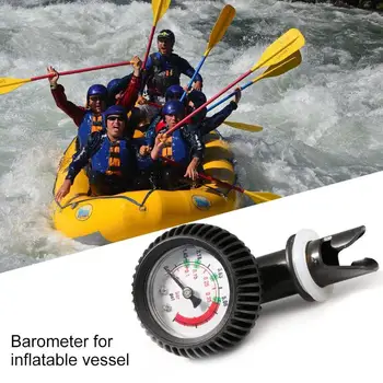 

Air Pressure Gauge 5 PSI Thermometer Connector for Inflatable Boat Surfboard Air Pump Pressure Test Table Marine Tool