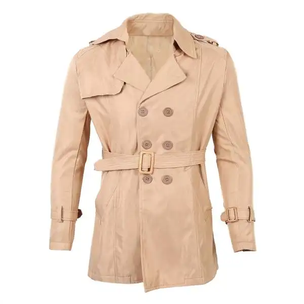 Autumn Trench Coat Men Double Breasted Trench Coat Men Outerwear Casual Men's Jacket Windbreaker Mens