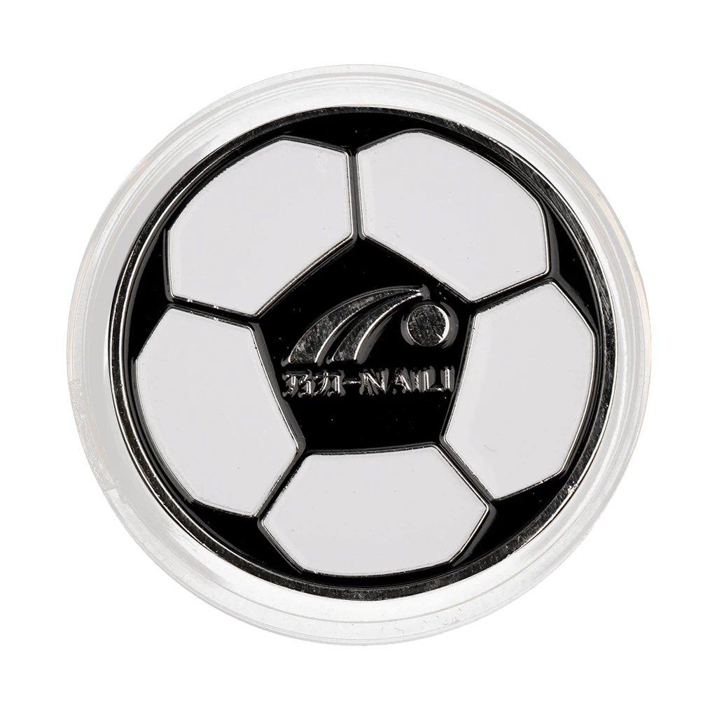 Football Soccer Referee Flip Coin 4pcs Two‑Sided Sports Football Pattern Pick 