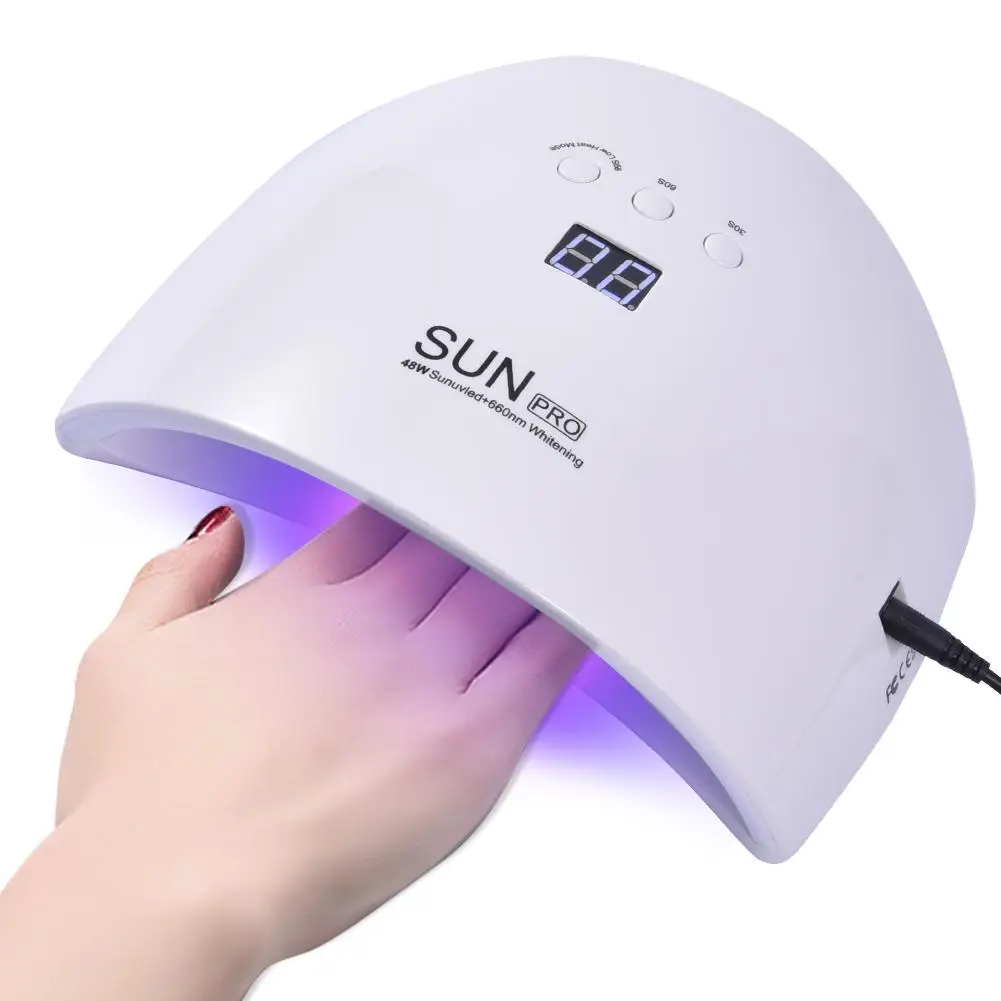

48W Nail Dryer For Nail LED UV Lamp MINI USB 3 Timer Lamp For Manicure LCD Display Drying All Gels Nail Polish Nail Art Tools