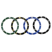 4 типа 38/30. 6 мм черный синий золотой зеленый керамический ободок вставки для Seiko часы мужские часы заменить часы Циферблат Масштаб круг
