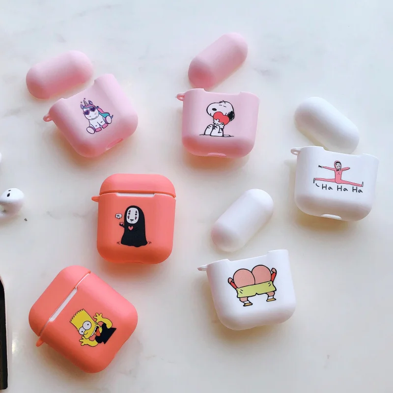 

New Arrival Silicone Case For Apple Airpods Accessories Bluetooth earphone Protective Cover Unique Cute Cartoon TPU soft shell