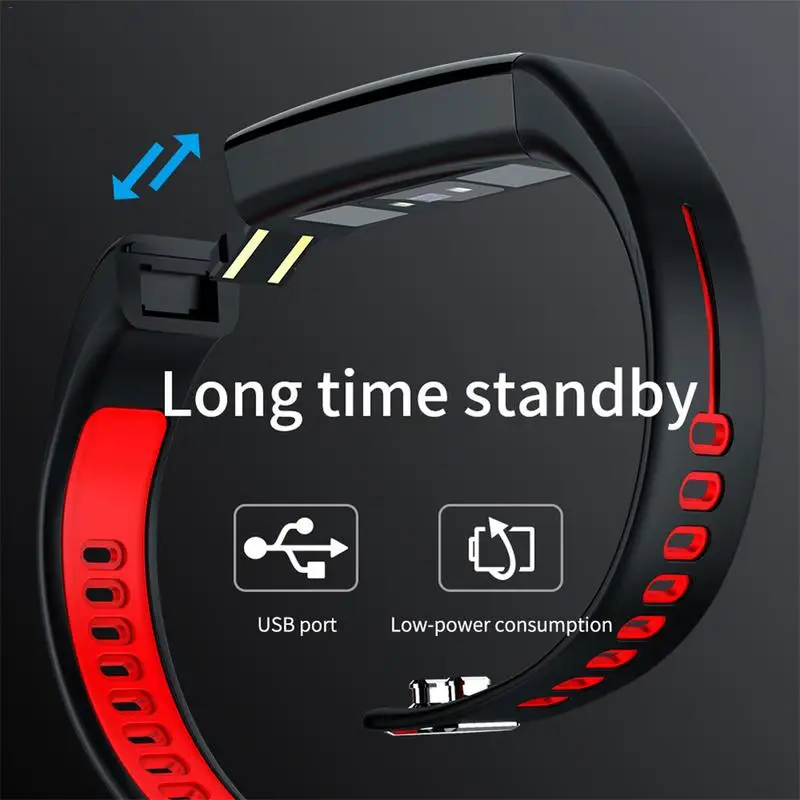 

T02 Smart Bracelet Unisex Body Temperature ECG Heart Rate Blood Pressure Blood Oxygen Multifunction Waterproof Sleep Monitoring
