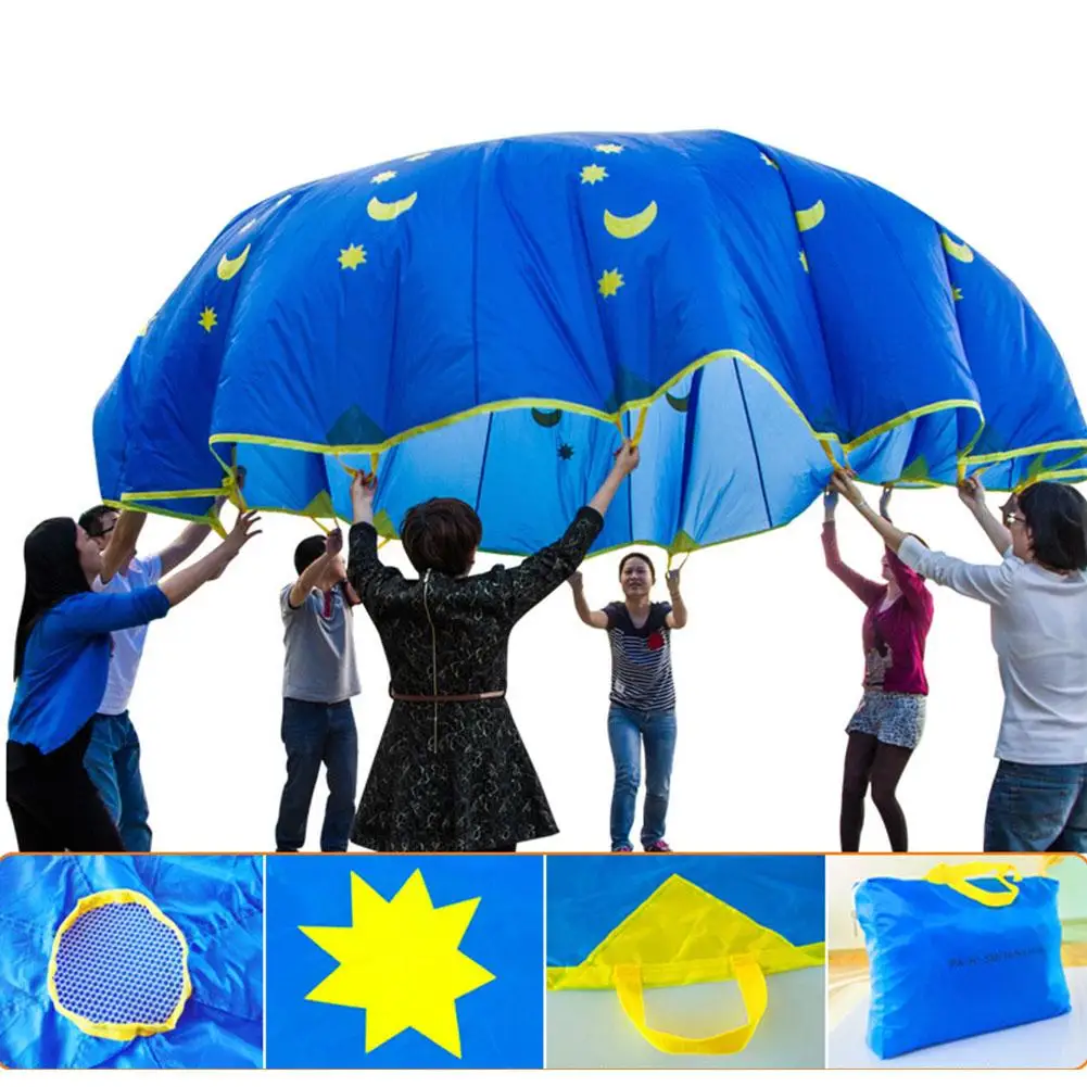 1 8 м Jump sack Rainbow Umbrella Детская игра с парашютом спорт активность в Teamwork игрушка для