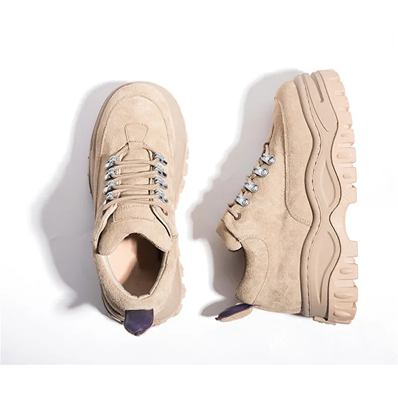 

2018 New Hot Women Sneakers Lace Up Platform Shoes Woman Creepers Female Casual Flat Shoe Tenis Feminino Espadrilles