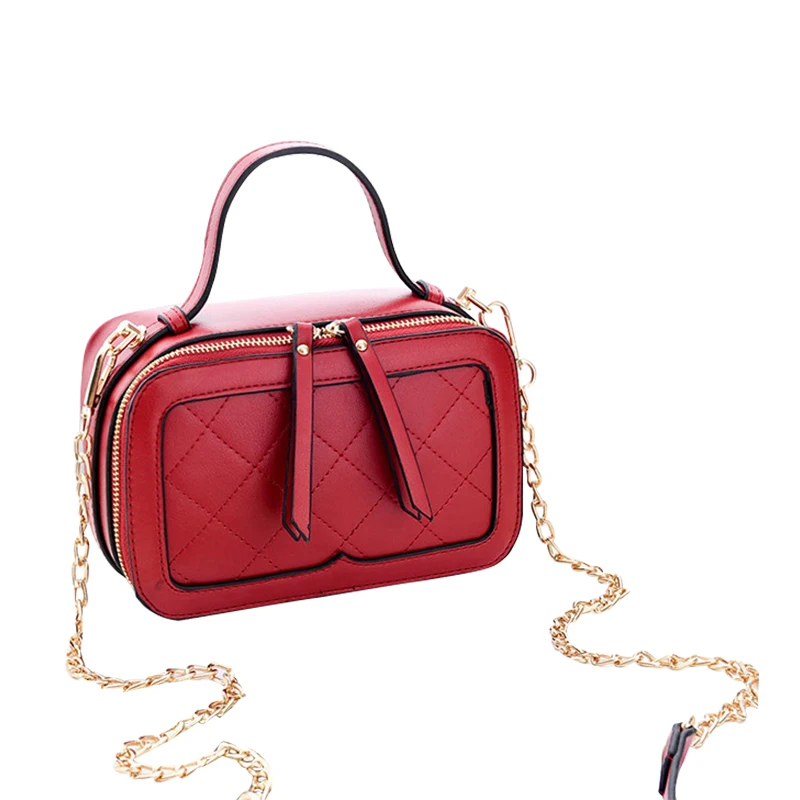 

Fashion Candy Women Handbags Small Cute Ladies Crossbody Bags PU Leather Square Box Style Solid Shoulder Bags Female Handbag