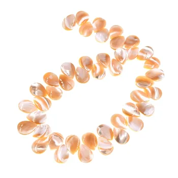 

Natural Mother of Pearl Shell teardrops Spacer Loose Beads 10Pcs
