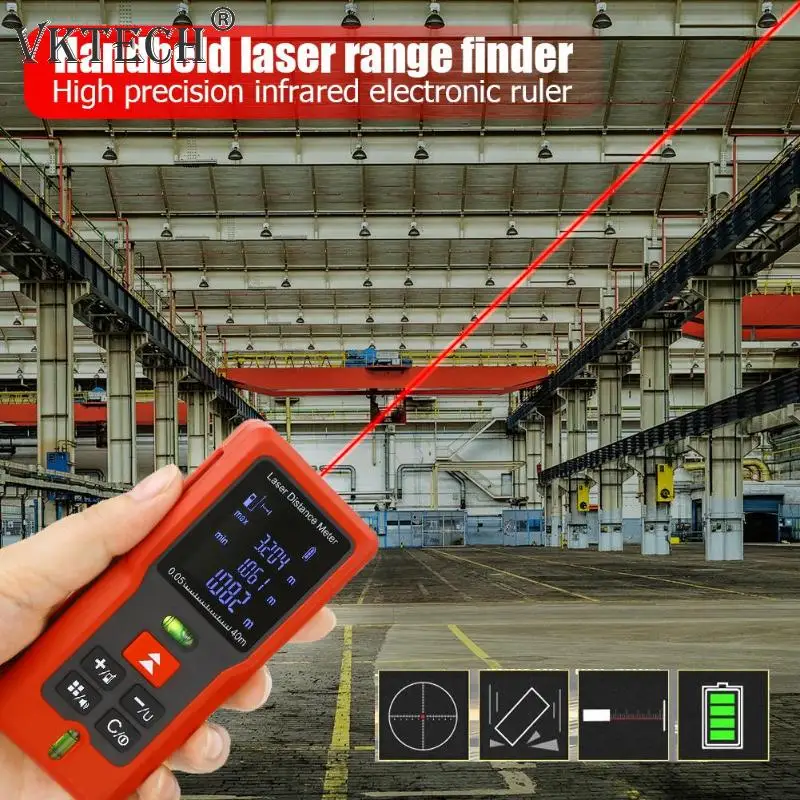 40m 60m 80m 100m Laser Rangefinder Digital Laser Distance Meter Tape Measurer Laser Range Finder Measuring Tool 40m 60m 80m 100m Laser Rangefinder Digital Laser Distance Meter Tape Measurer Laser Range Finder Measuring Tool