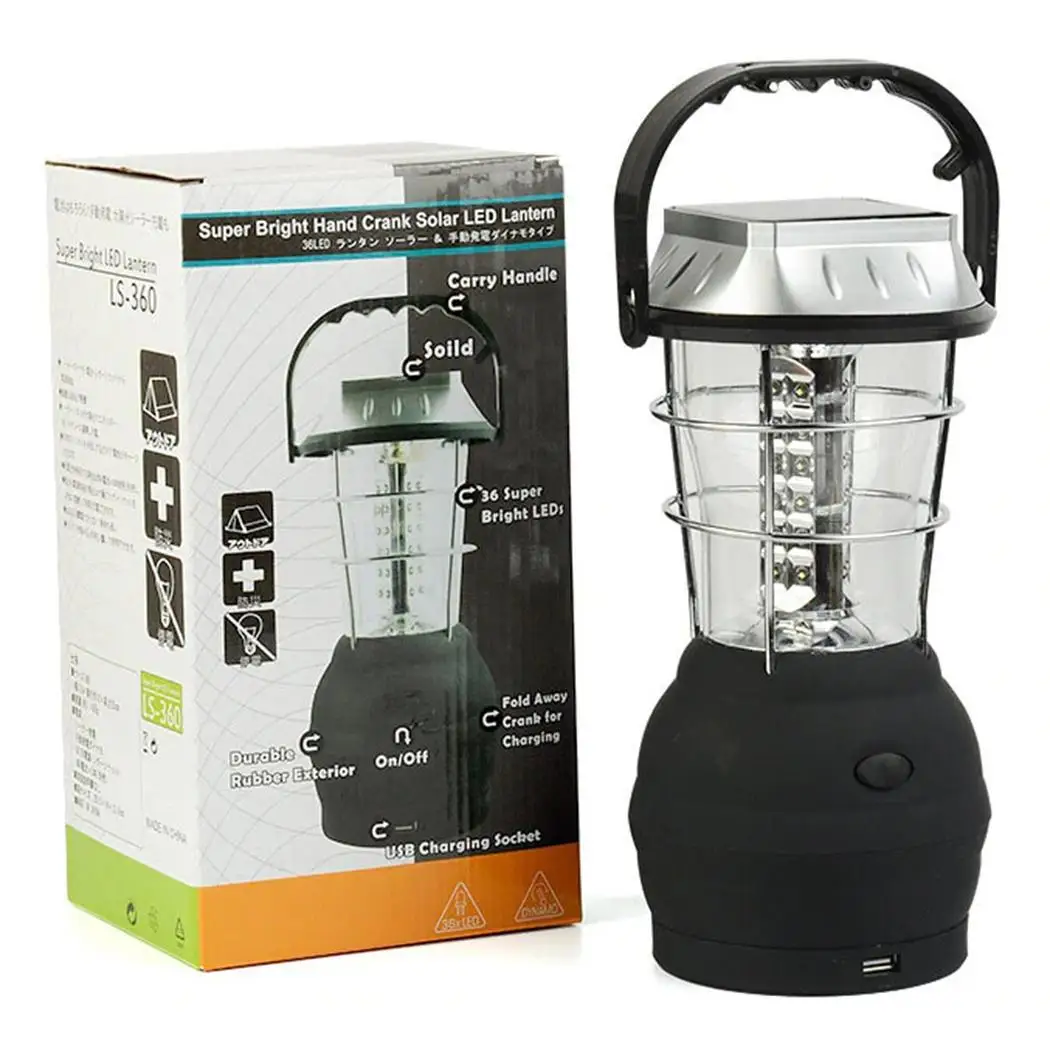 

Solar Camping Lamp Portable Emergency Lamp Rechargeable Solar Tent Solar Outdoor 6W Electricity Light Generate Power Light