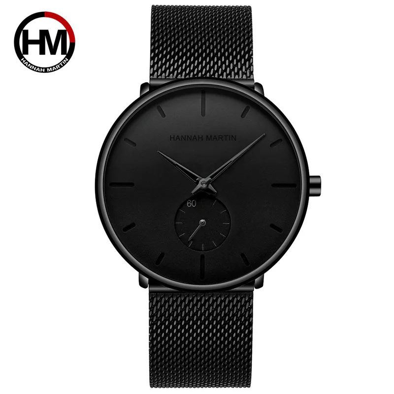

Hannah Martin Luxury Men Watch Simple Business Male Stainless Steel Bracelet Man Watch Casual Wristwatch Montre Homme Reloj 2140