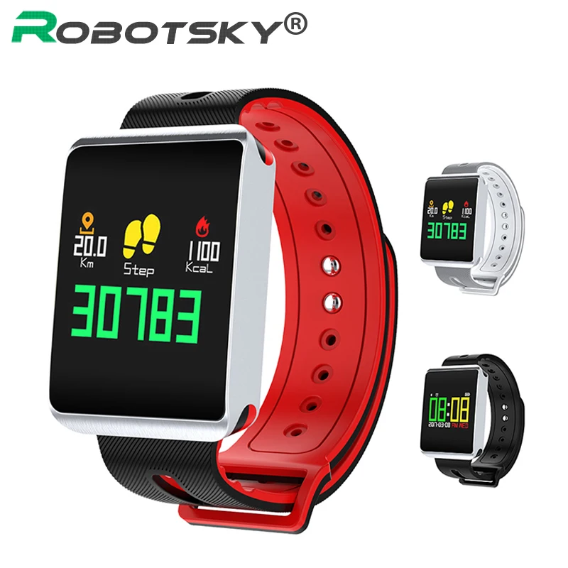 

Robotsky TF1 Smart Watch Men Heart Rate Monitor Blood Pressure Oxygen Fitness Tracekr Smartwatch IP68 Waterproof for Android IOS