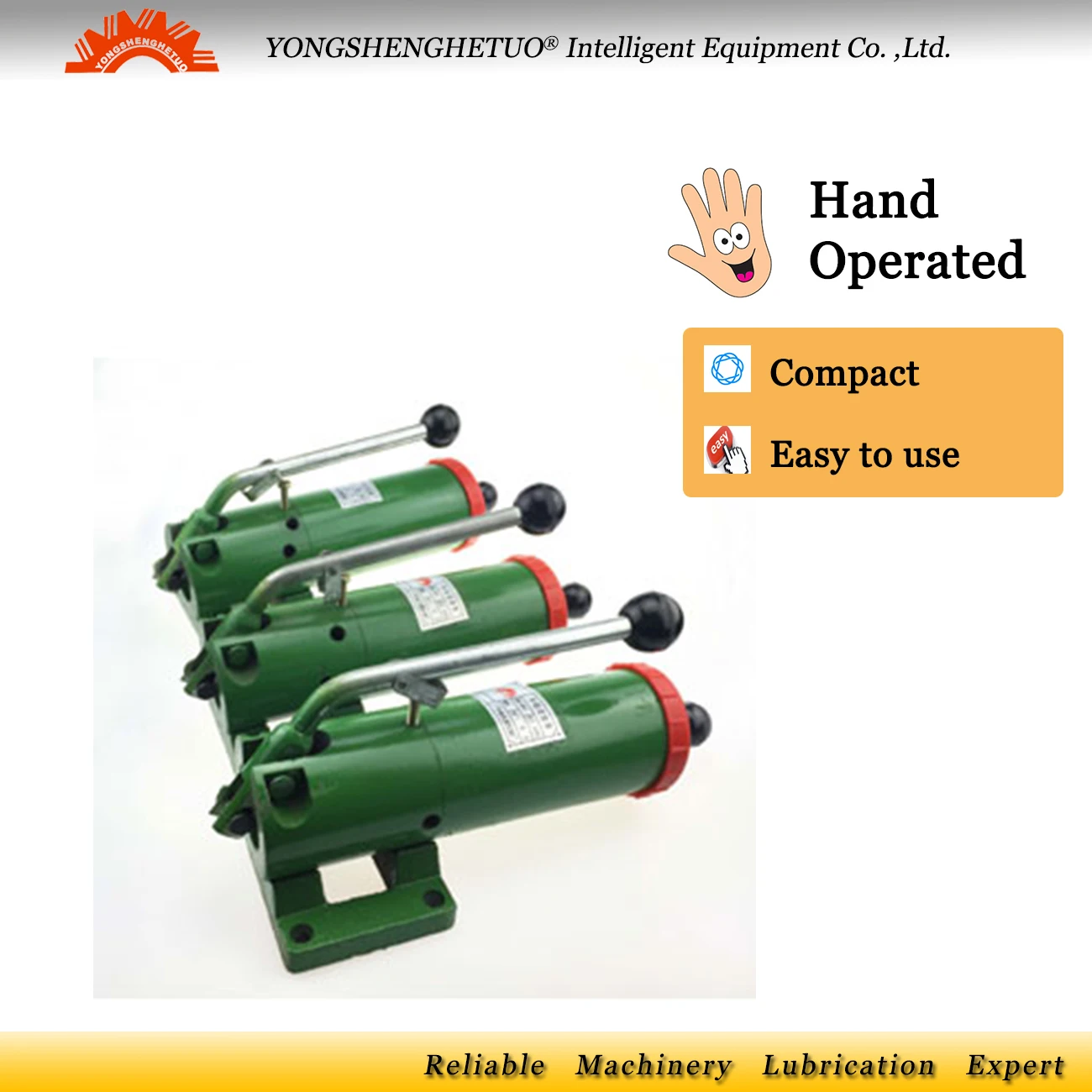 

Manual lubrication pump hand operated grease piston lubricator oiler 300cc 6mm outlet*4 SNB-4