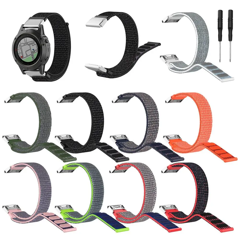 Запястье для Garmin Quatix 3 Fenix 5X Fenix3 HR Tactix Bravo Смарт часы нейлон Спортивный ремешок на