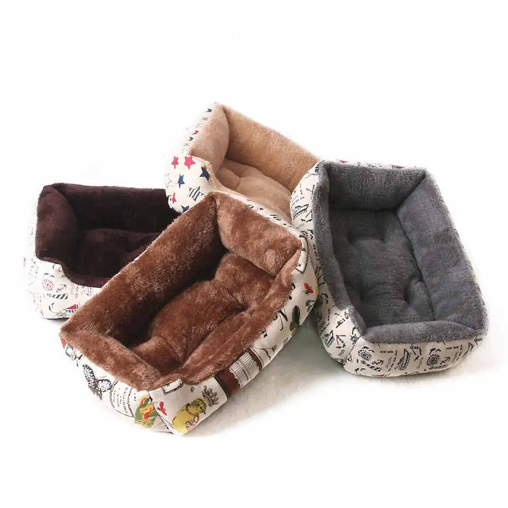 

AsyPets Warm Pet Bed Cushion Thicken Plush Mat Soft Pad Nest for Teddy Golden Retriever Pet Dog