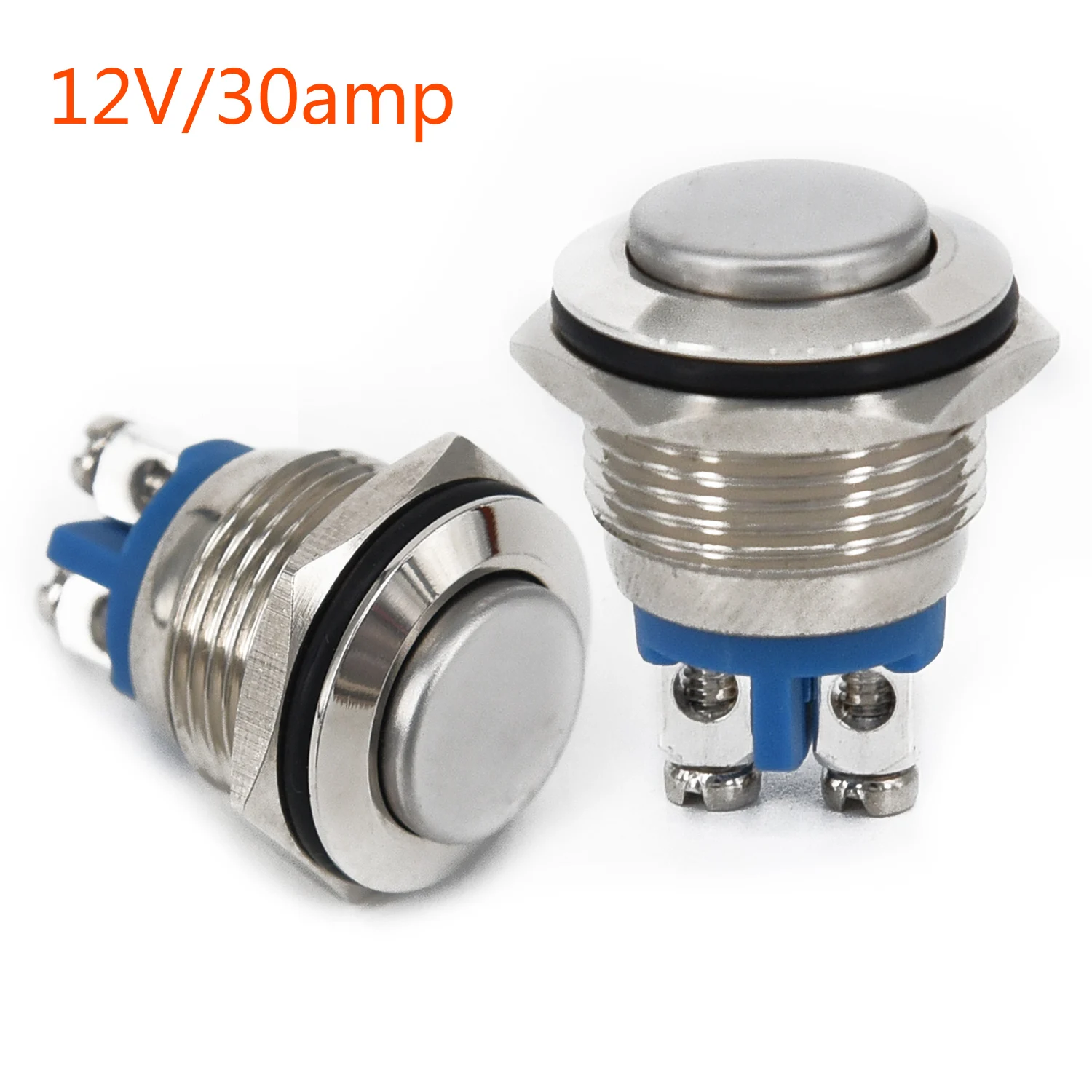 1Pc 16mm waterproof momentary metal push button switch round switches CN