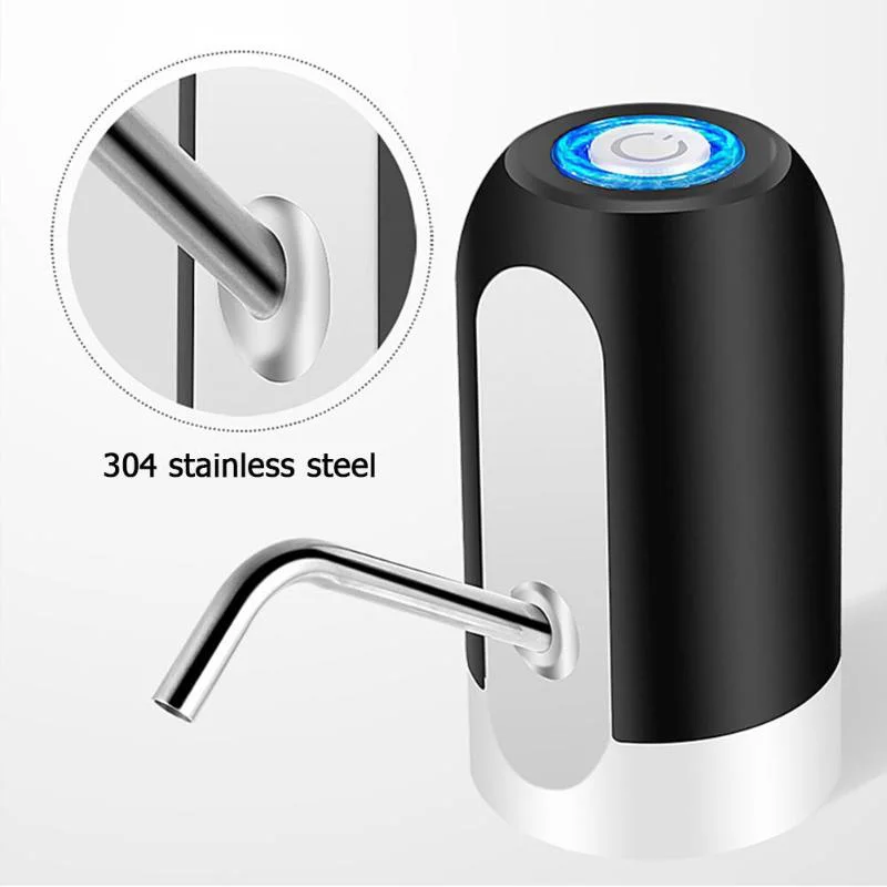 Electric Water Dispenser Portable Gallon Drinking Bottle Switch Smart Wireless Water Pump Water Treatment Appliances Black