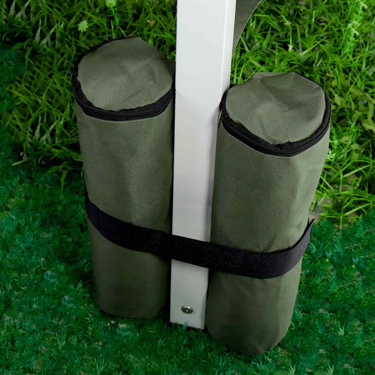 

600D Oxford Outdoor Camping Tent Sand Bag Sunshade Canopy 4 Leg Weight Gazebo Fixing Sandbag Tents Accessories Windproof