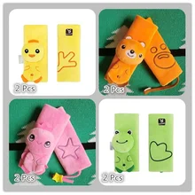 Удобный ремень безопасности для вождения автомобиля мягкий плюшевый детский ремень безопасности на плечо защита Универсальный Автомобильный Чехол