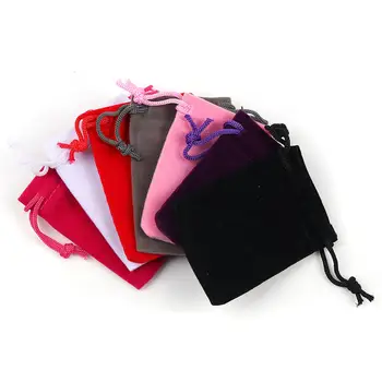 

Velvet Cloth Drawstring Bags At Random Storage Package For Jewelry Gift Pouch Coin Purse 6.8cm(2 5/8") x 5.4cm(2 1/8"), 10 PCs