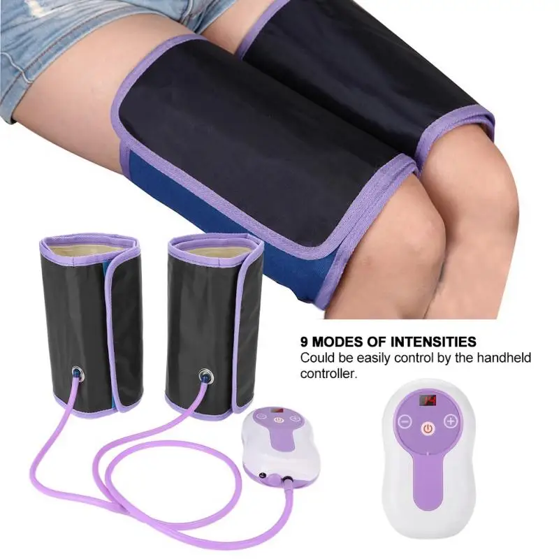 Воздушный компрессионный массажер для ног Электрический кровеносный циркулятор платье с запахом Массажная машина для боди-арт бедра икры
