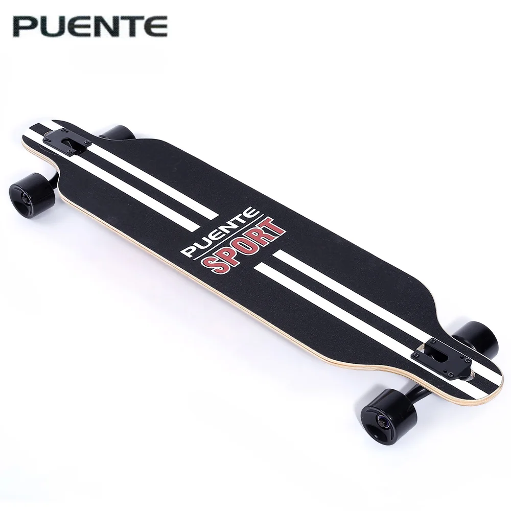 

PUENTE Fashionable Skate Board Long Skateboard Four-wheel Roller Scooter Travel Tools Longboard 6 Colors