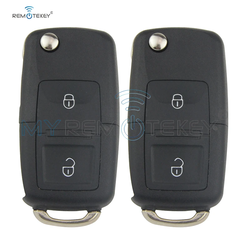 Remtekey 2pcs  1J0 959 753 AG ID48 434Mhz 2000 2001 2002 2003 2004 2005 for VW Volkswagen Passat Golf Bora Beetle Seat remtekey