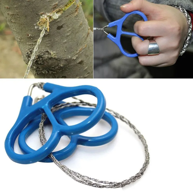 Emergency Survival Gear Stainless Steel Wire Saw Hand Chain Saw Safety Survival Fretsaw ChainSaw Emergency 1