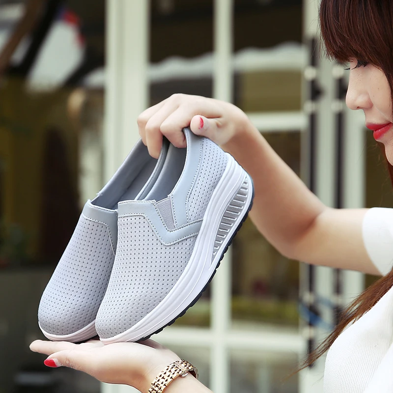 2019 De Mode Maille Pink black Marque Augmenté Chaussures Respirant Plat Baskets Fond Ubfen Casual Mujer Zapatos red Femmes Adultes blue r1nrPv