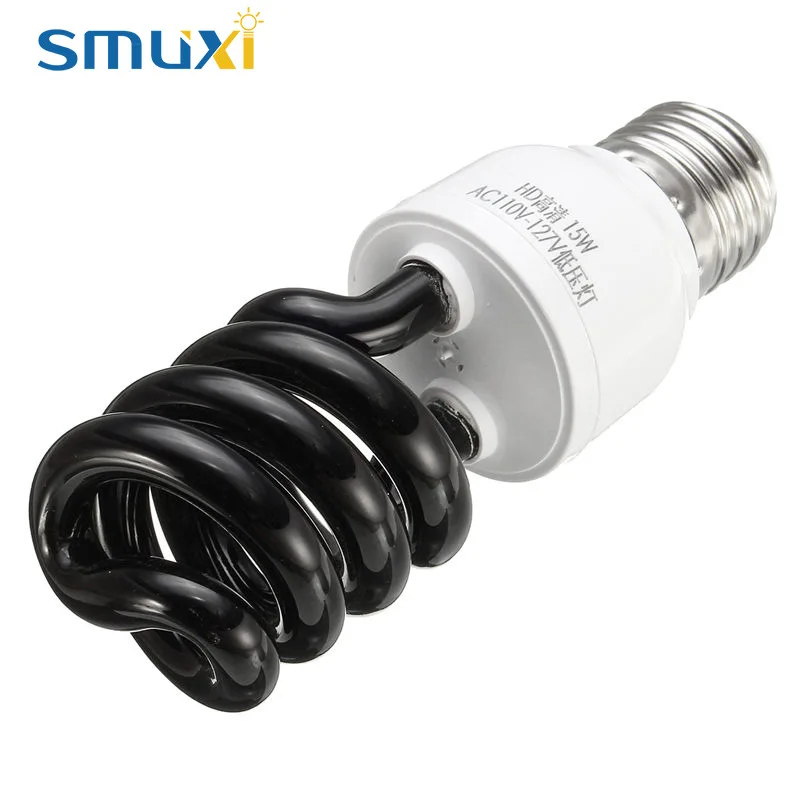 Smuxi E27 15 Вт 40 Вт УФ стерилизаторы светильник спирального типа фиолетовая ультрафиолетовая бактерицидная лампа дезинфицирующая 365 нм AC110V-127V
